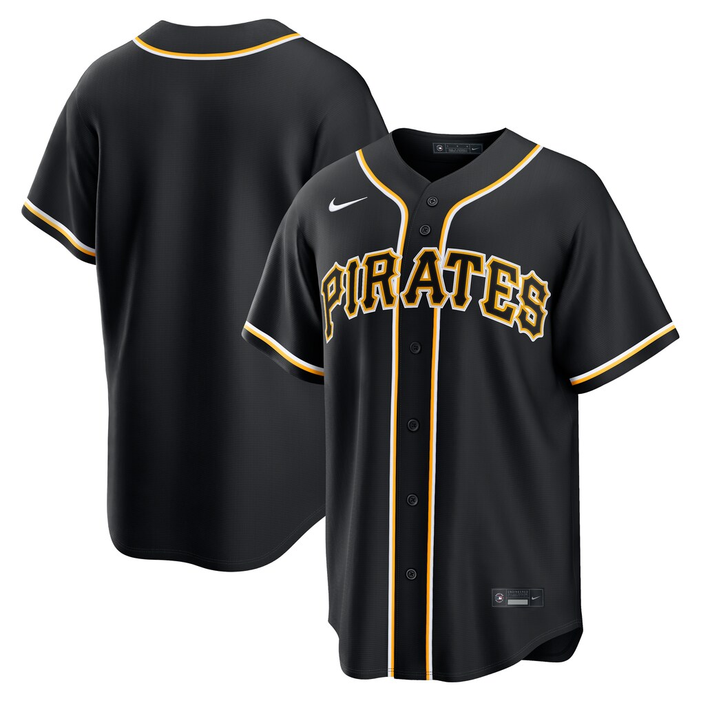 Men's Pittsburgh Pirates  Nike Fashion Replica Black Out Jersey - Jersey