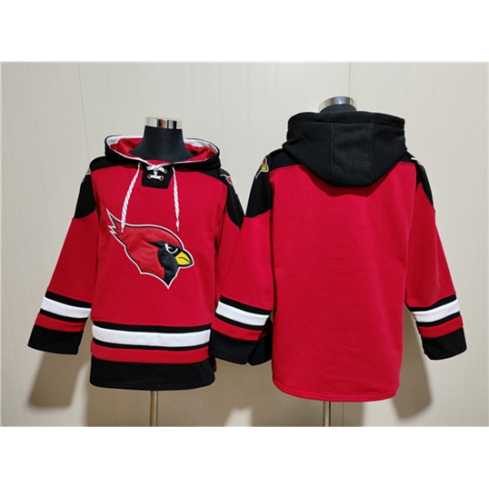 Men's Arizona Cardinals Blank Red Ageless Must-Have Lace-Up Pullover Hoodie - Jersey