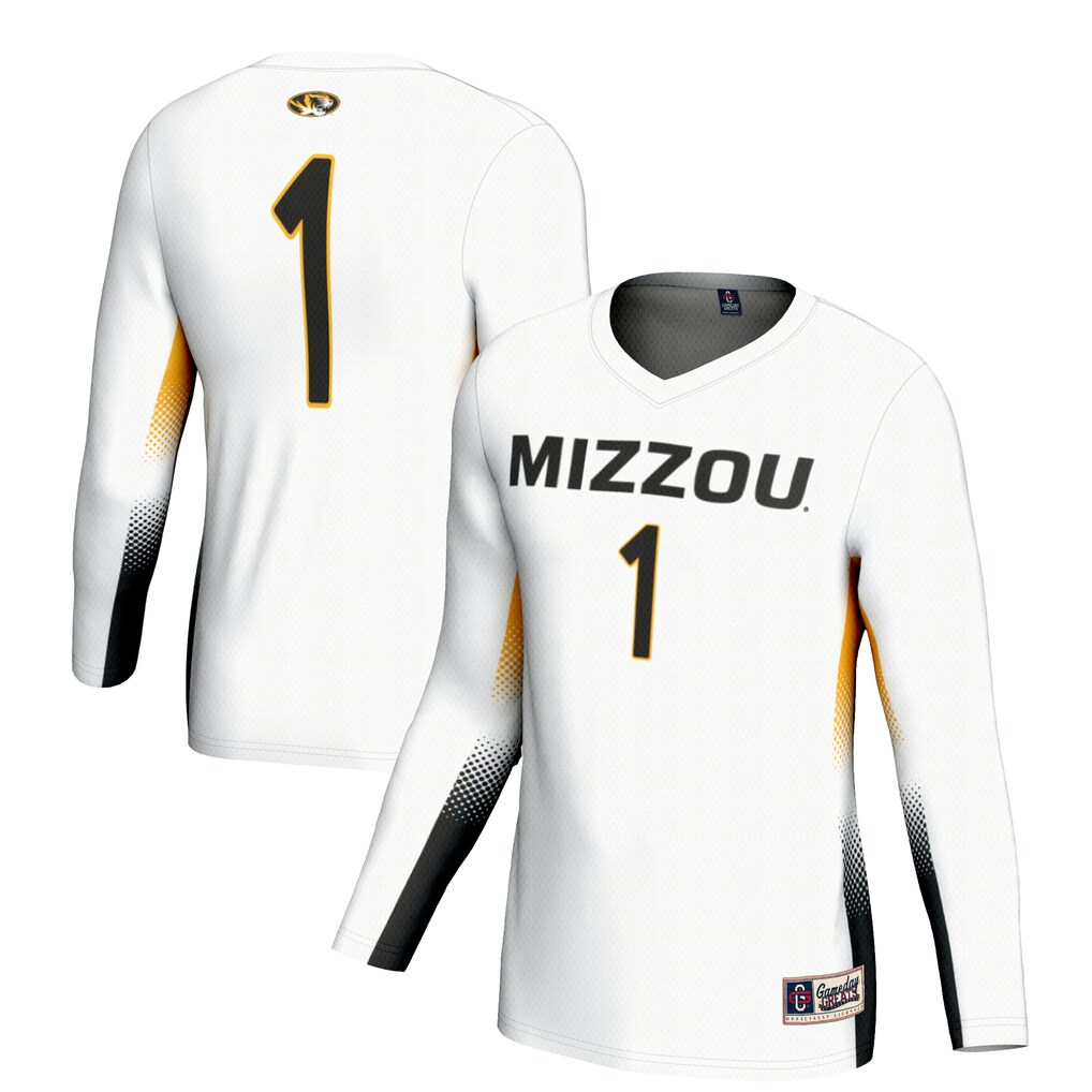 Unisex GameDay Greats #1 White Missouri Tigers Lightweight Volleyball Jersey - Jersey