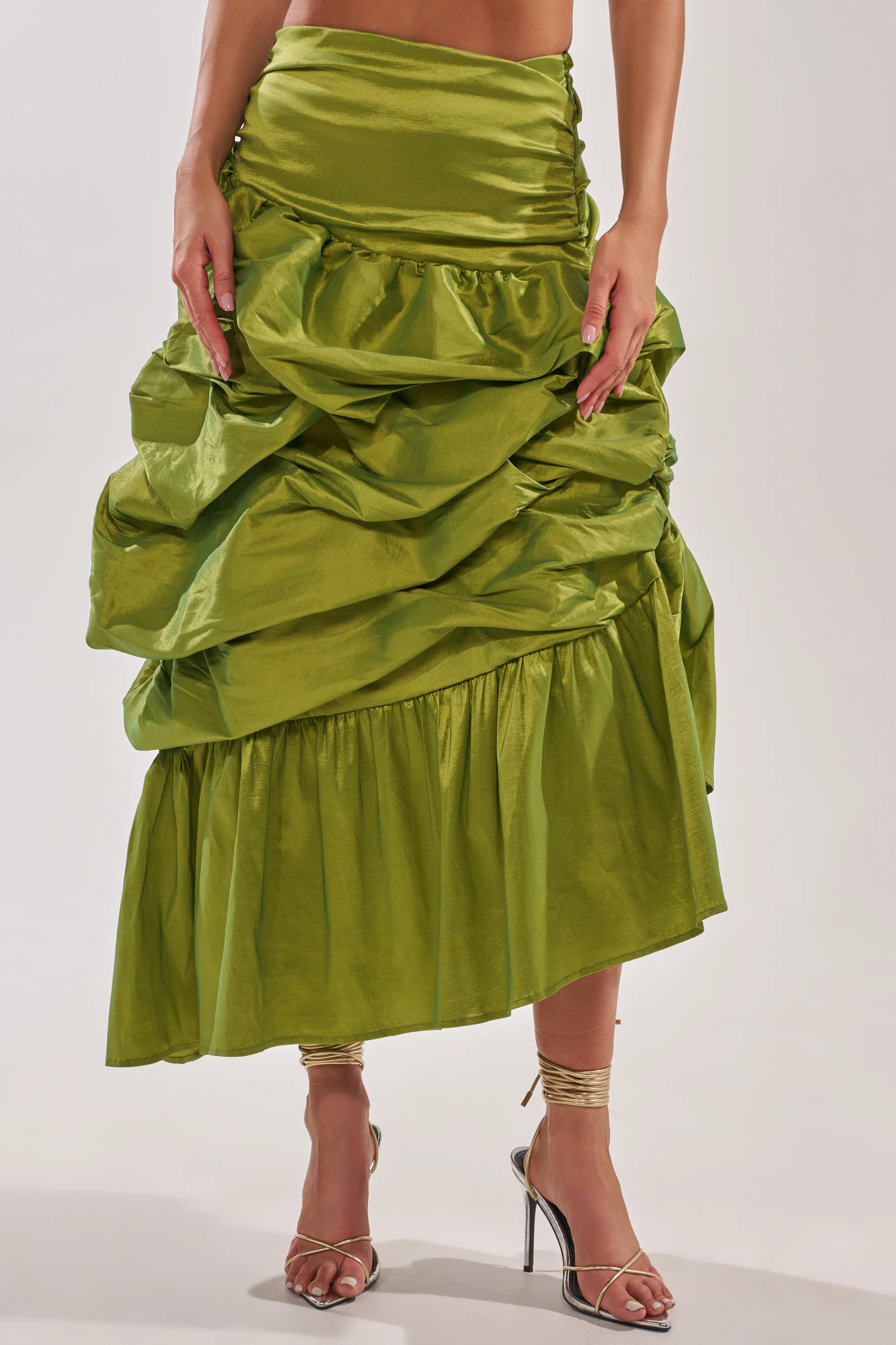 ALL OVER THE PLACE MIDI SKIRT - Akira Wear