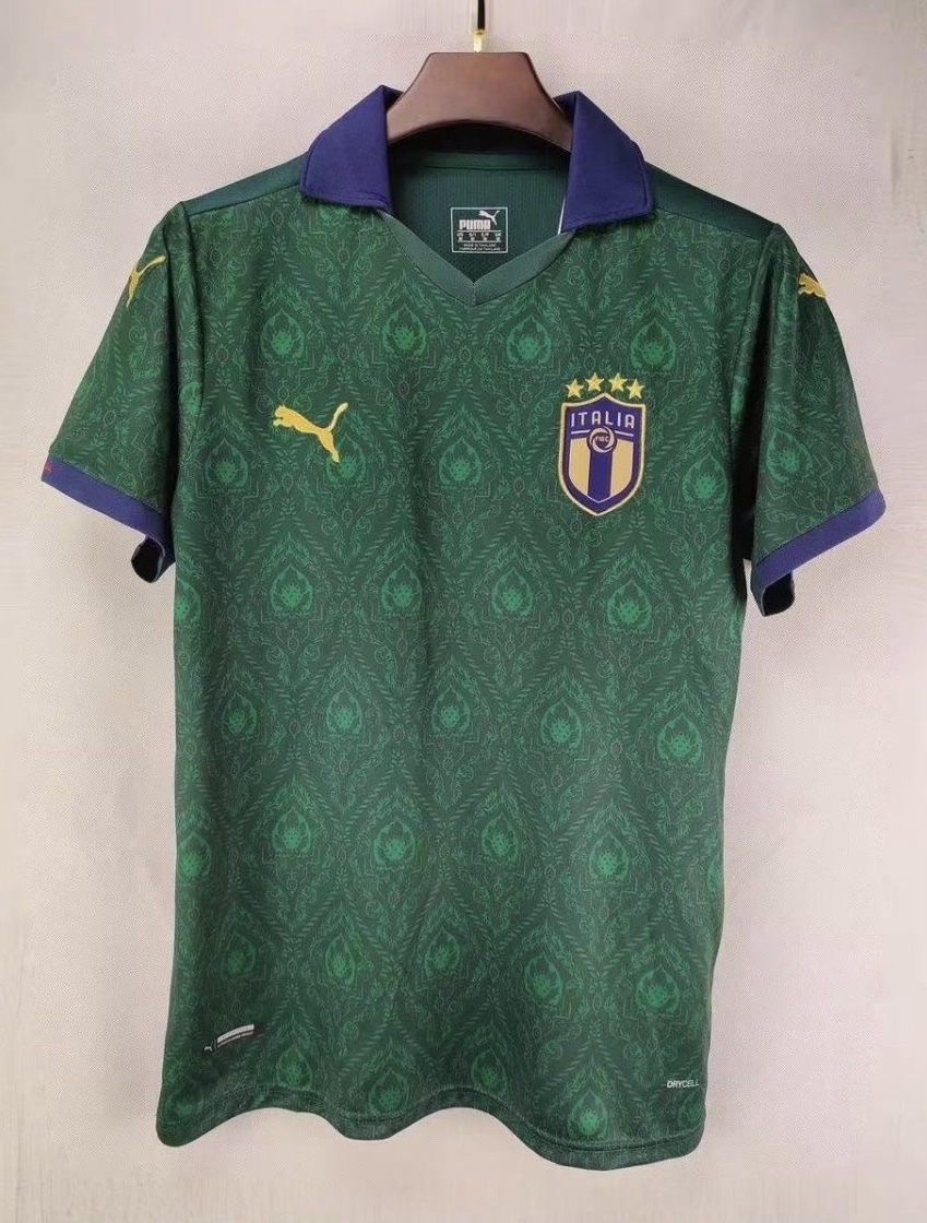 Italy Retro Soccer Jersey Third Away Custom Shirt Euro Cup 2020 - Jersey