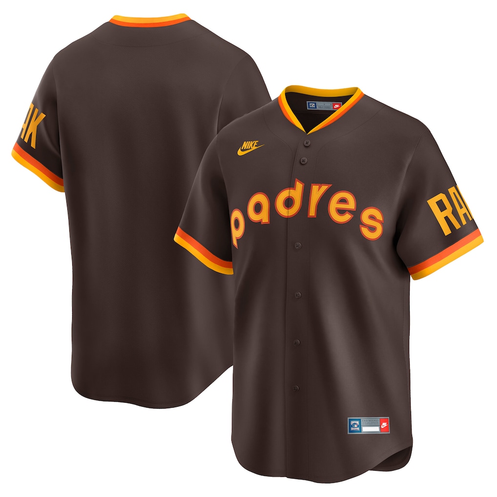 Men's San Diego Padres Nike Brown Cooperstown Collection Limited Jersey - Jersey