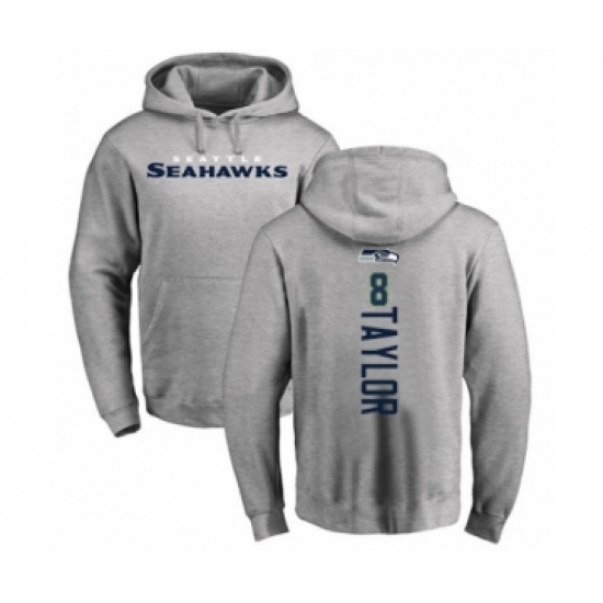 Football Seattle Seahawks #8 Jamar Taylor Ash Backer Pullover Hoodie - Jersey