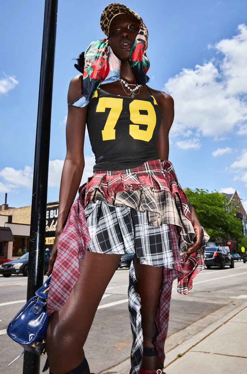 SHAY MULTI PLAID MINI SKIRT - Akira Wear