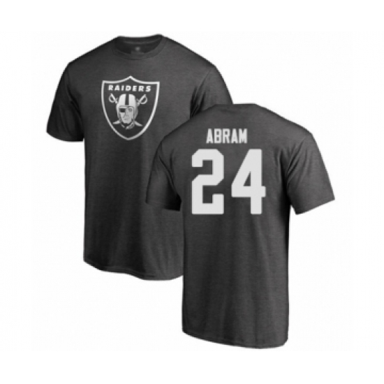 Football Oakland Raiders #24 Johnathan Abram Ash One Color T-Shirt - Jersey