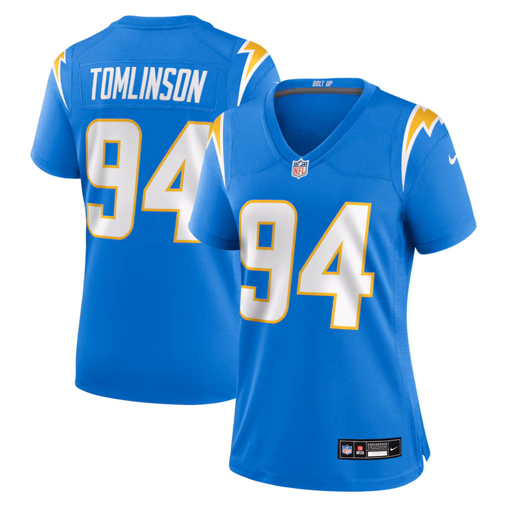 Women's Los Angeles Chargers Dalvin Tomlinson Nike Powder Blue Team Game Jersey - Jersey