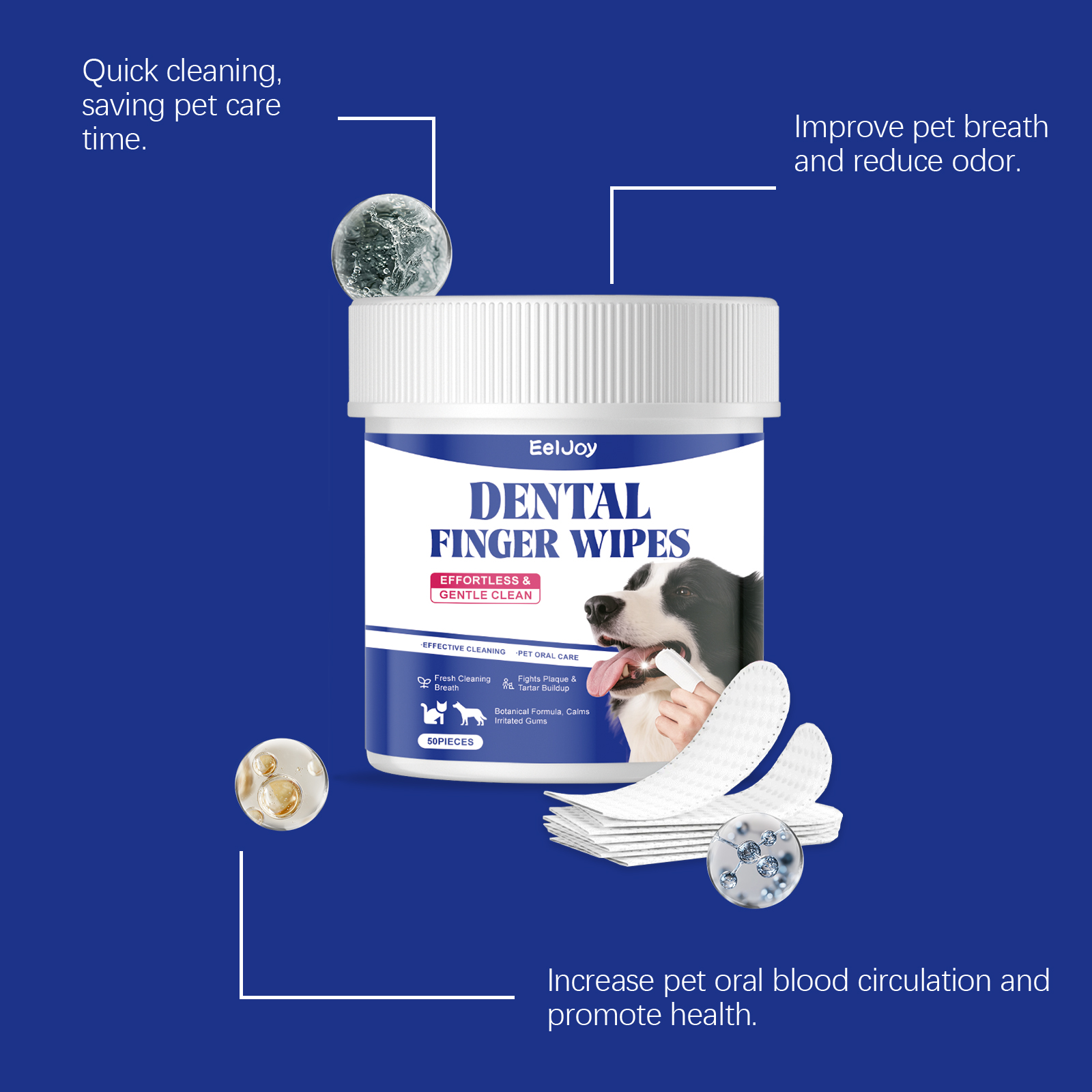 EelJoy Pet Dental Wipes