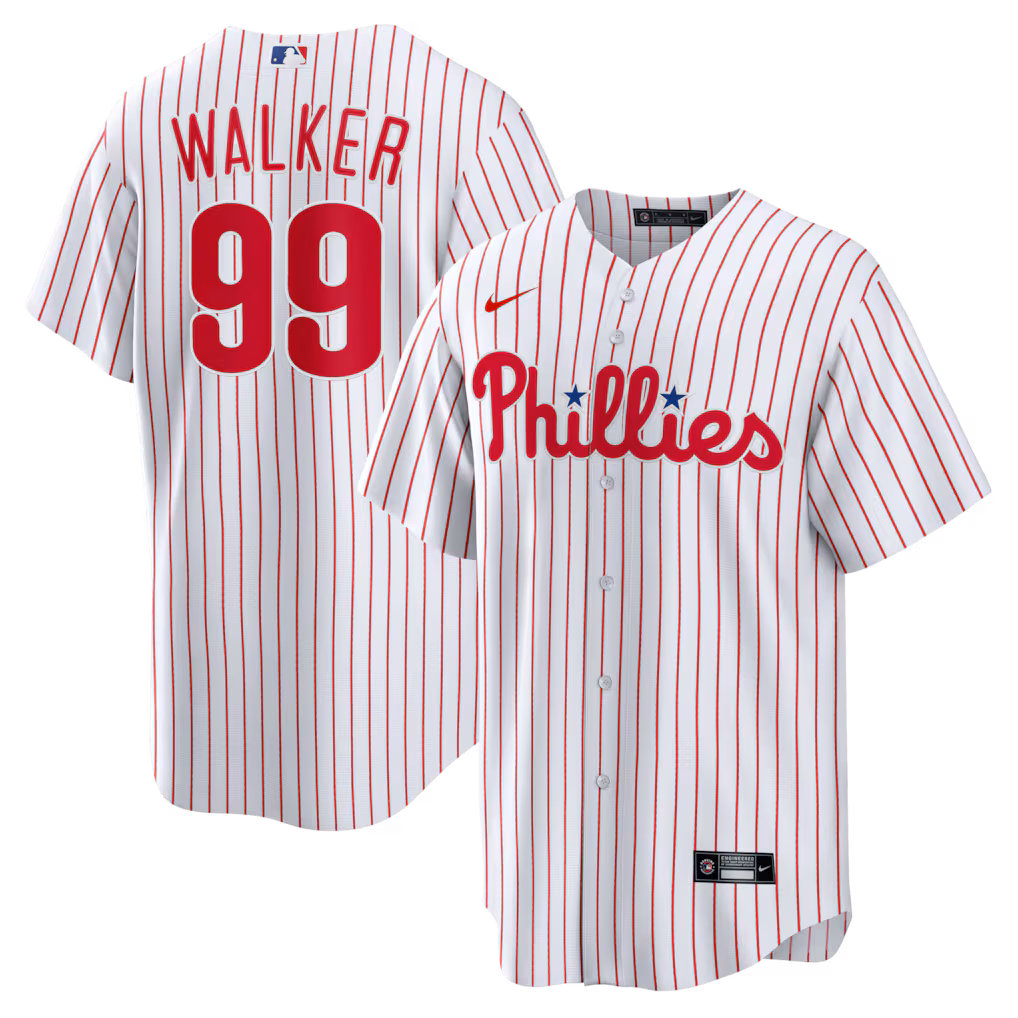 Men's Philadelphia Phillies Taijuan Walker Nike White Home Replica Jersey - Jersey