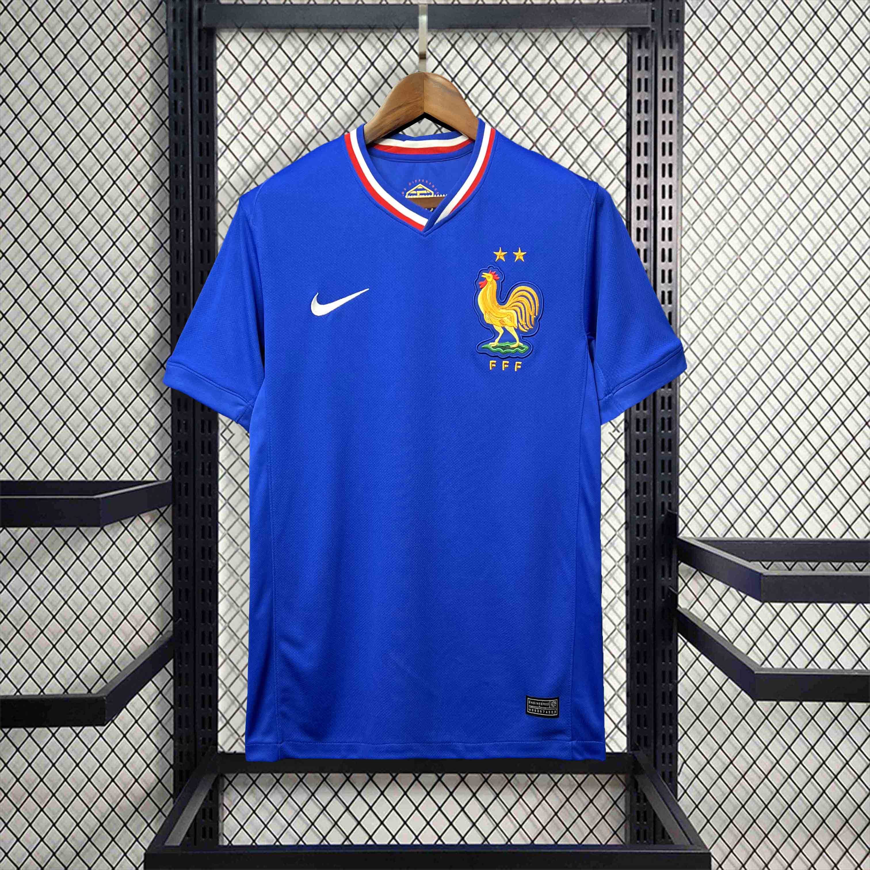 France Soccer Jersey Home Custom Shirt EURO 2024 - Jersey