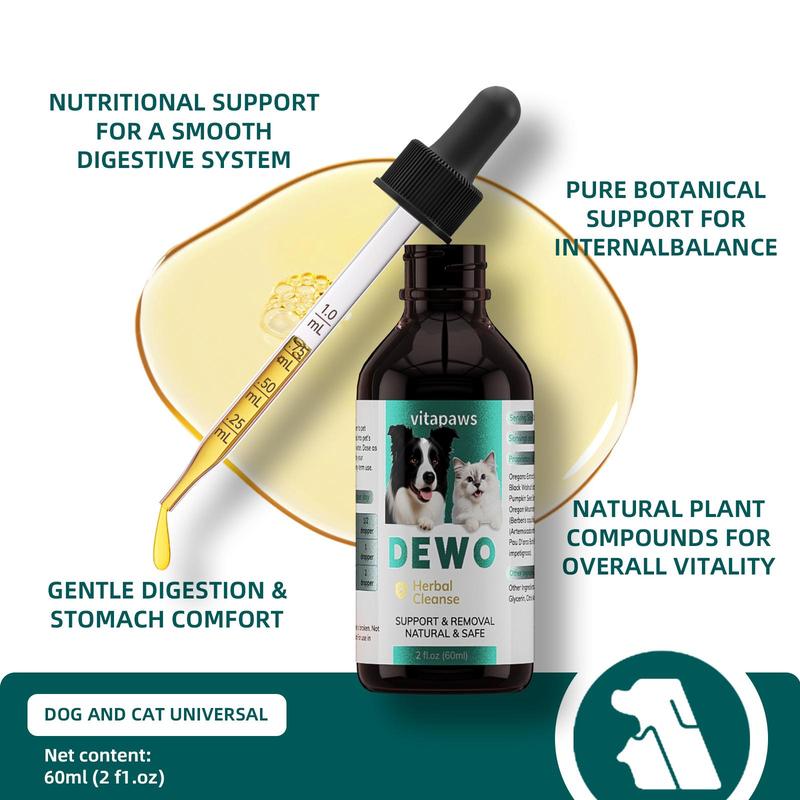 Organic Herbal Gut Support Drops for Pets