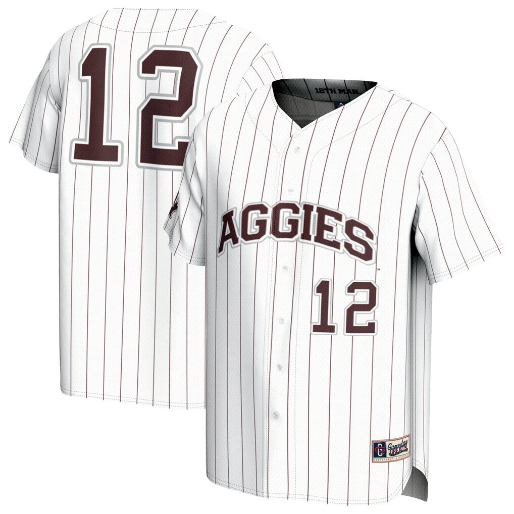 Unisex GameDay Greats White Texas A&M Aggies Lightweight Baseball Jersey - Jersey