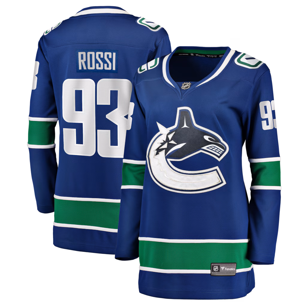 Women's Vancouver Canucks Marco Rossi Fanatics Blue Home Breakaway Player Jersey - Jersey