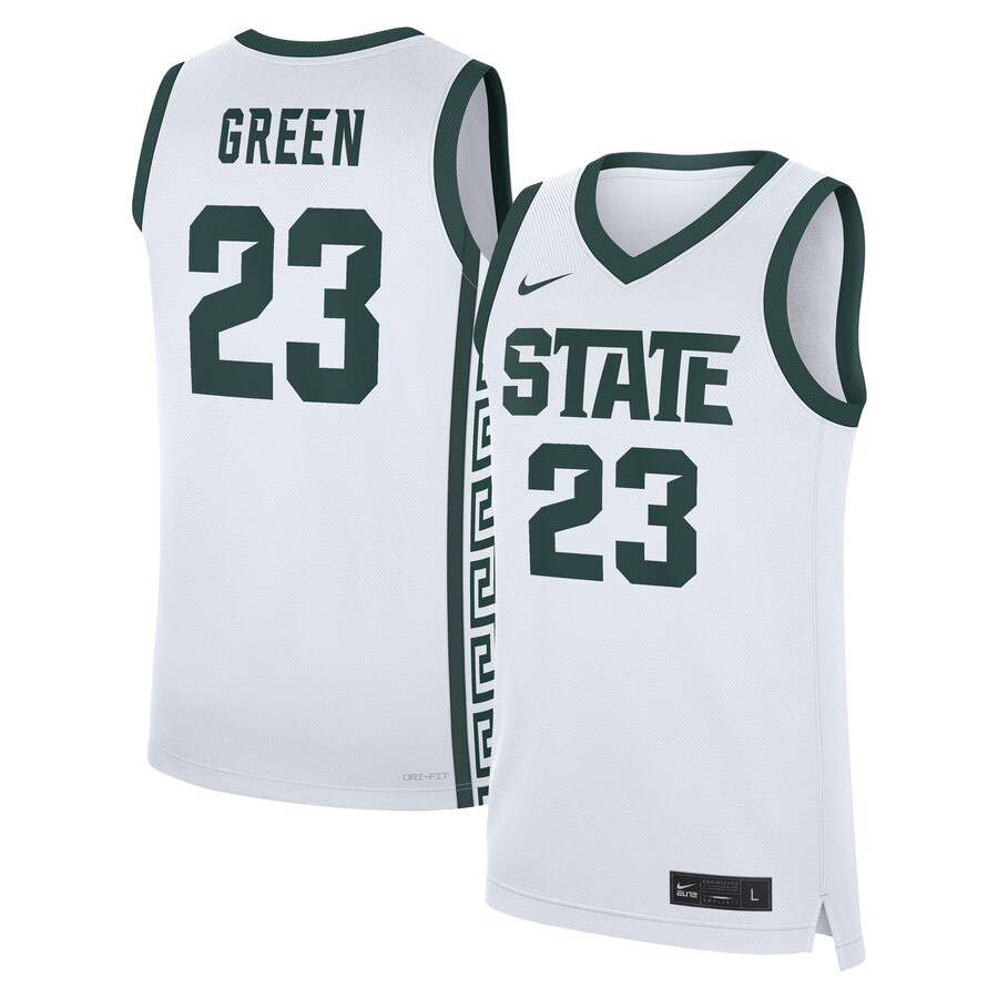 Men's Nike Draymond Green White Michigan State Spartans Performance Replica Basketball Jersey - Jersey