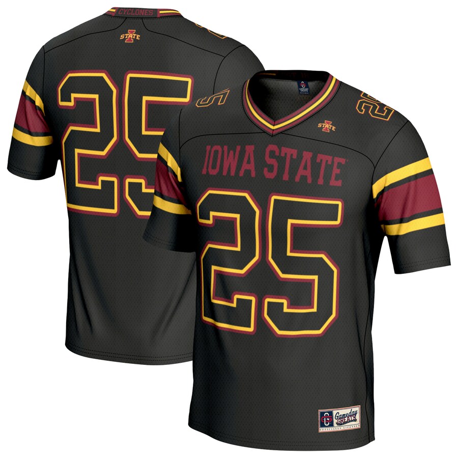 Unisex GameDay Greats Black Iowa State Cyclones Lightweight Collegiate Football Fashion Jersey - Jersey