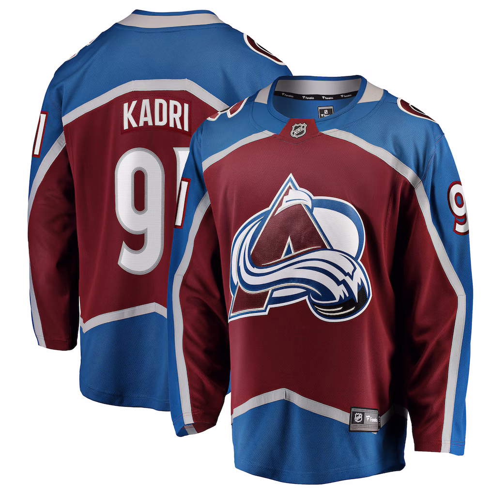 Men's Colorado Avalanche Nazem Kadri Fanatics Maroon Home Breakaway Jersey - Jersey