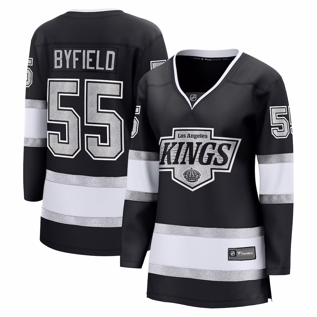 Women's Los Angeles Kings Quinton Byfield Fanatics Black Home Breakaway Jersey - Jersey