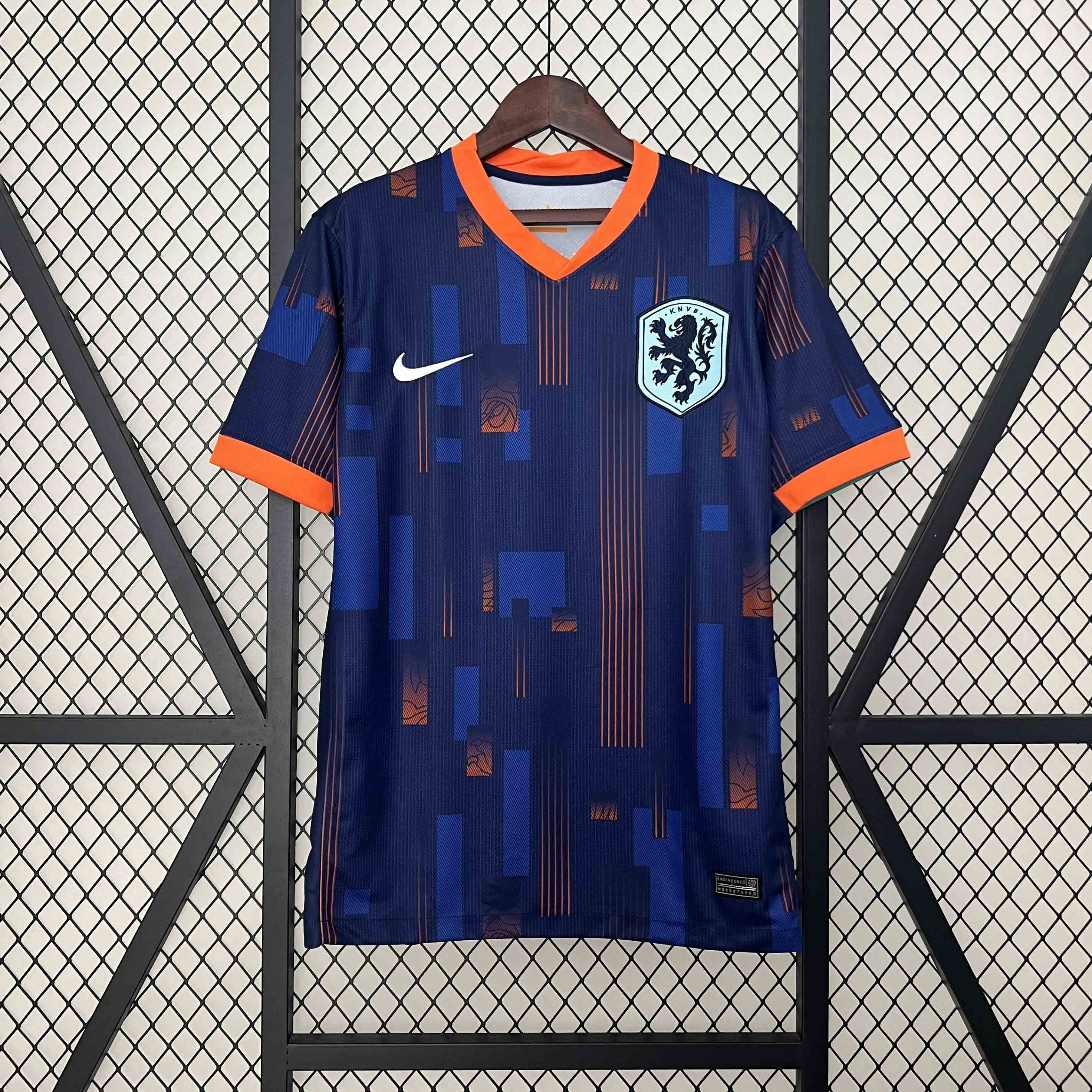 Netherlands Soccer Jersey Away Custom Shirt EURO 2024 - Jersey