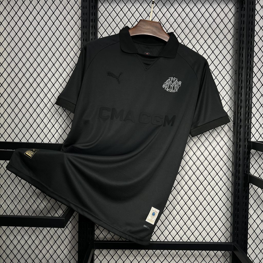 Marseille Soccer Jersey 125th Anniversary Black Custom Shirt 2024/25 - Jersey