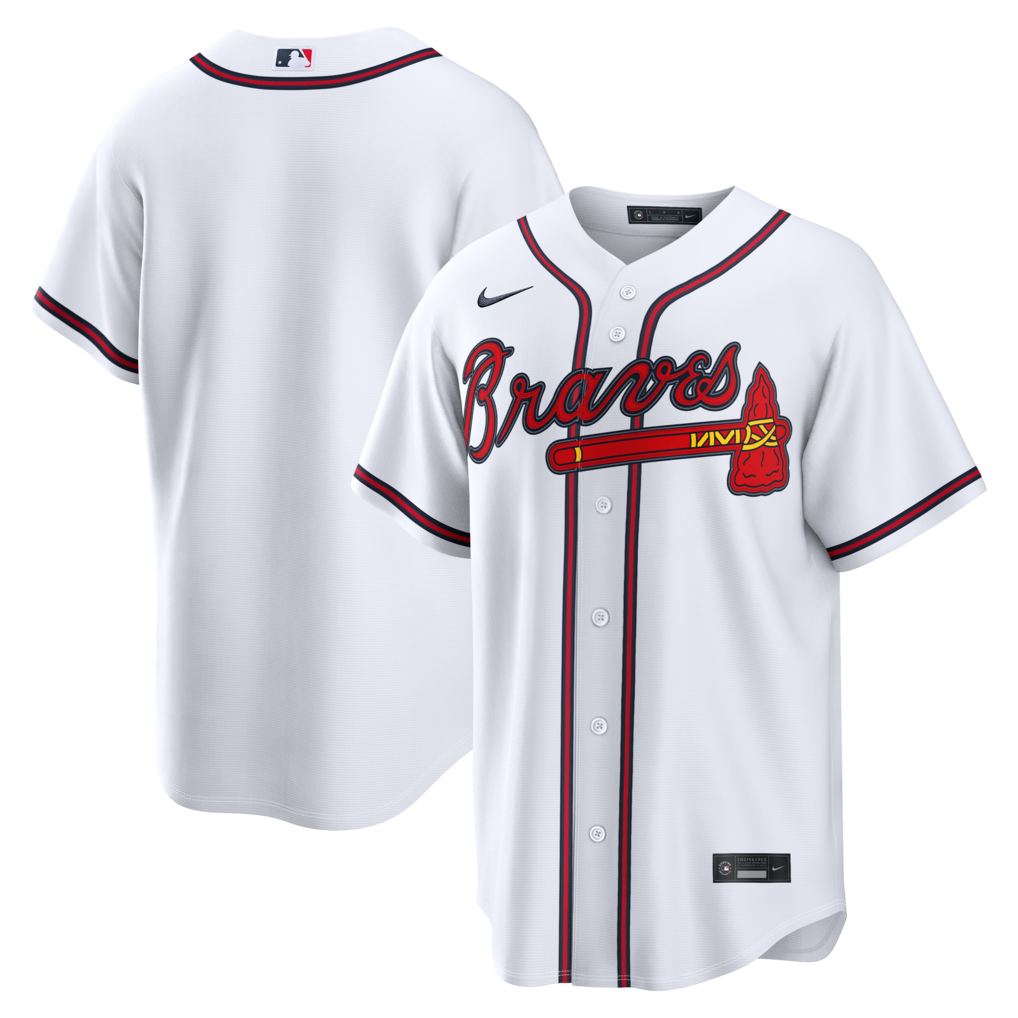 Men's Atlanta Braves  Nike White Home Replica Jersey - Jersey