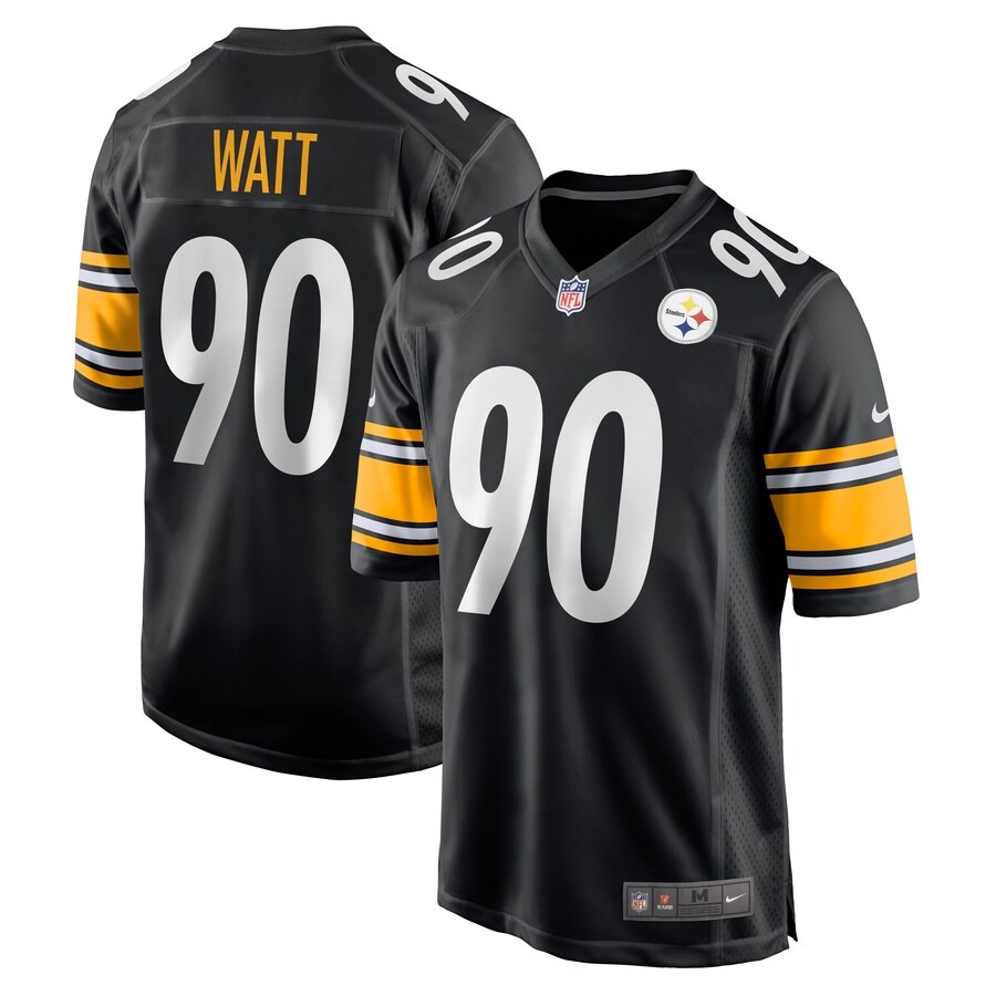 Men's Pittsburgh Steelers T.J. Watt Nike  Black  Game Jersey - Jersey
