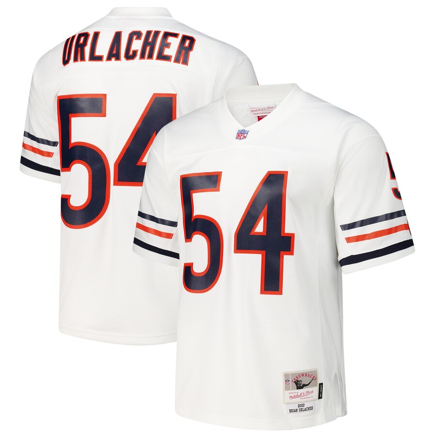 Men's Chicago Bears Brian Urlacher Mitchell & Ness White 2000 Legacy Replica Jersey - Jersey