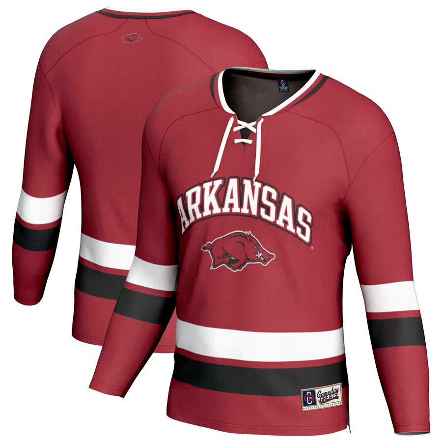 Youth GameDay Greats Cardinal Arkansas Razorbacks Spirit Hockey Jersey - Jersey