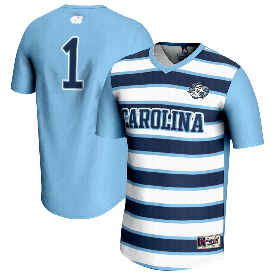 Unisex GameDay Greats #1 Carolina Blue North Carolina Tar Heels Lightweight Soccer Fashion Jersey - Jersey