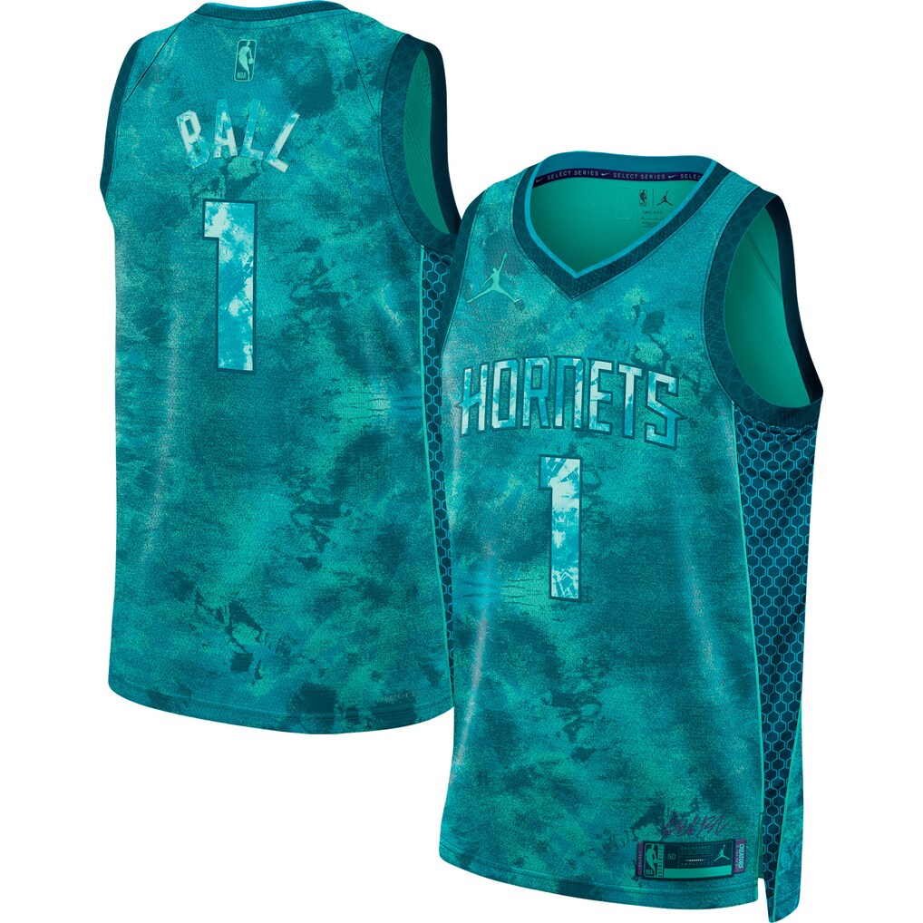 Unisex Charlotte Hornets LaMelo Ball Jordan Brand Teal Select Series Swingman Jersey - Jersey