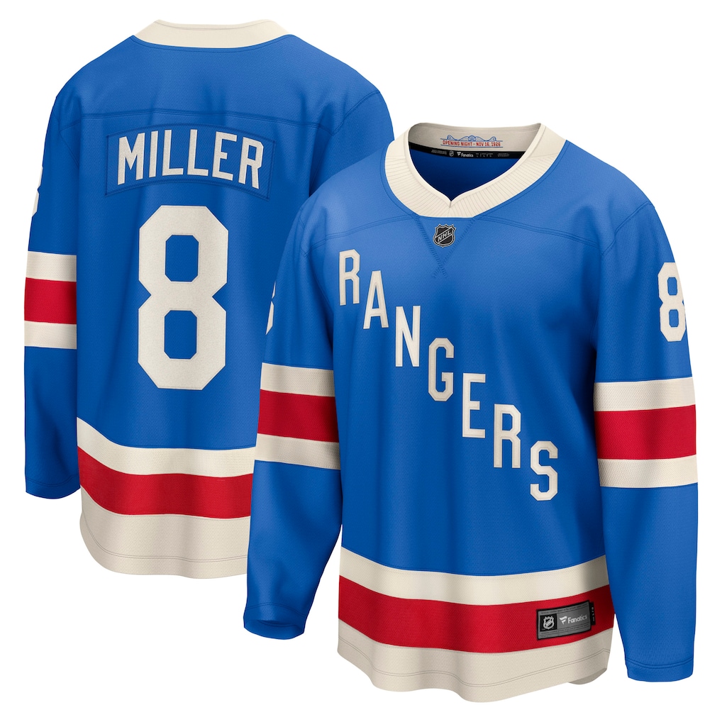Men's New York Rangers J.T. Miller Fanatics Blue Centennial Breakaway Jersey - Jersey