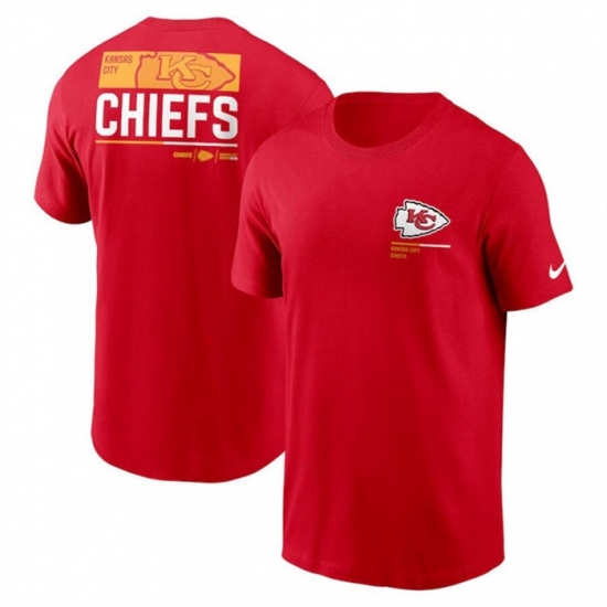 Men's Kansas City Chiefs Red Team Incline T Shirt - Jersey