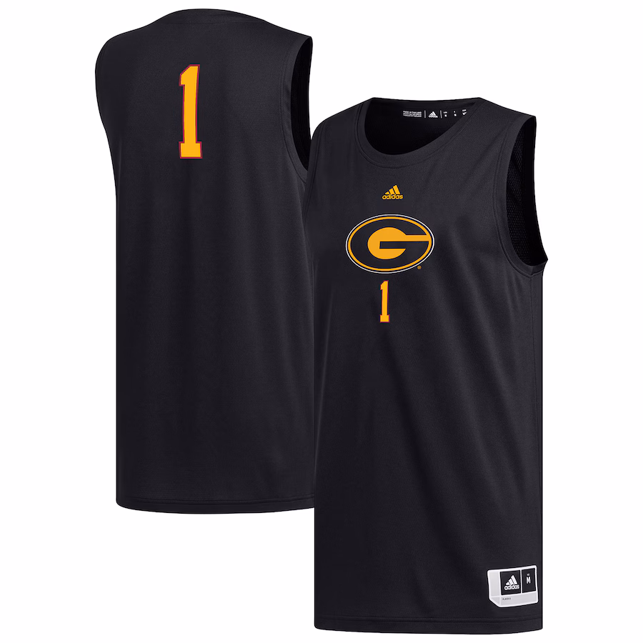 Men's adidas #1 Black Grambling Tigers Replica Basketball Jersey - Jersey