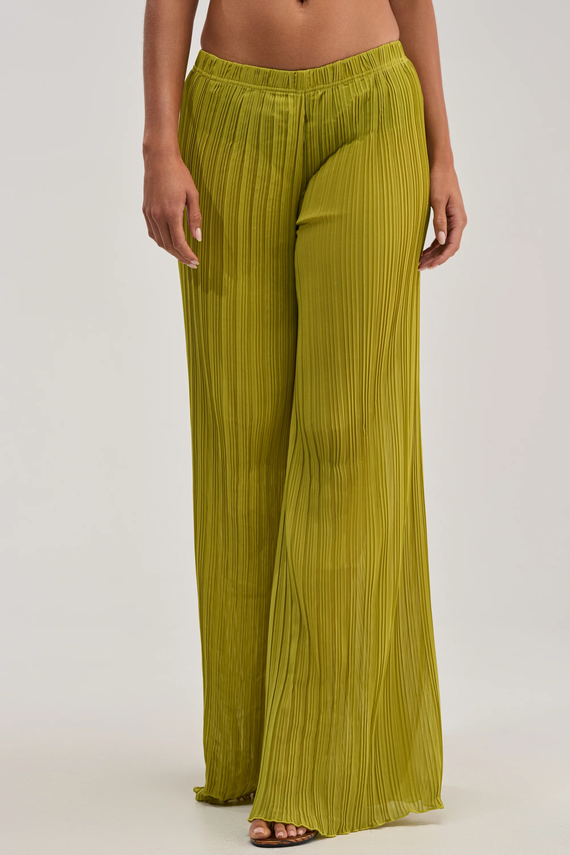 CRUSHIN ON YOU PALAZZO PANT IN CHARTREUSE - Akira Wear