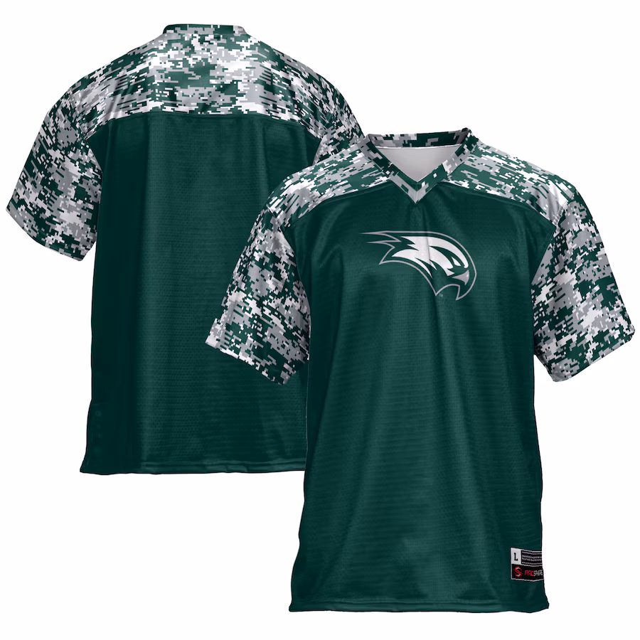Men's GameDay Greats Green Wagner College Seahawks Football Jersey - Jersey