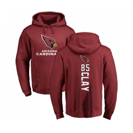 Football Arizona Cardinals #85 Charles Clay Maroon Backer Pullover Hoodie - Jersey