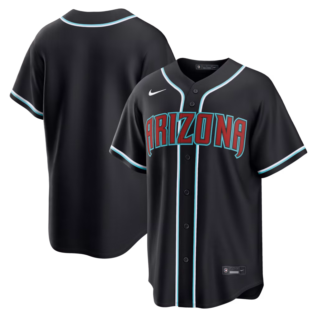 Men's Arizona Diamondbacks  Nike Fashion Replica Black Out Jersey - Jersey