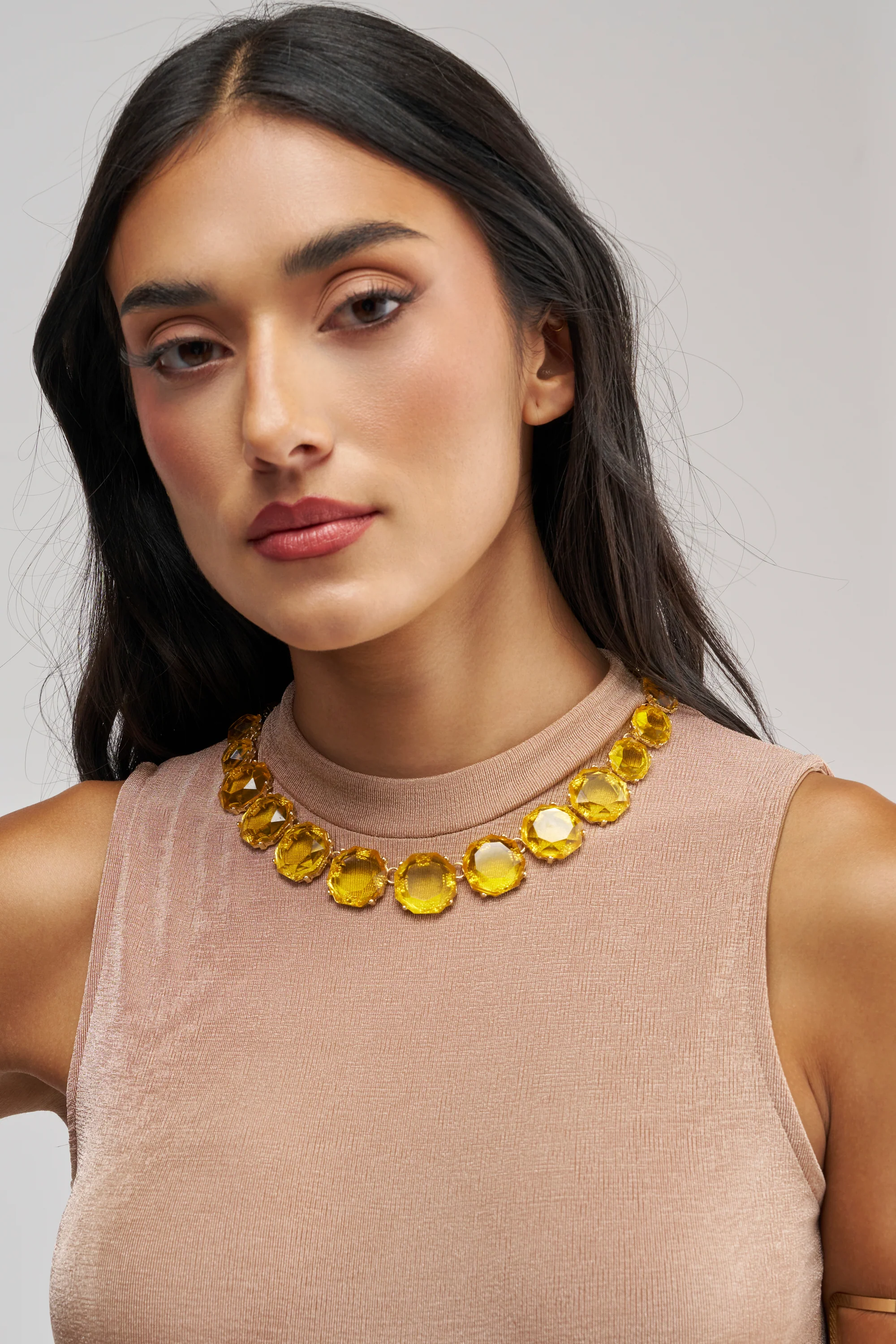 CITRINE STATEMENT NECKLACE - Akira Wear