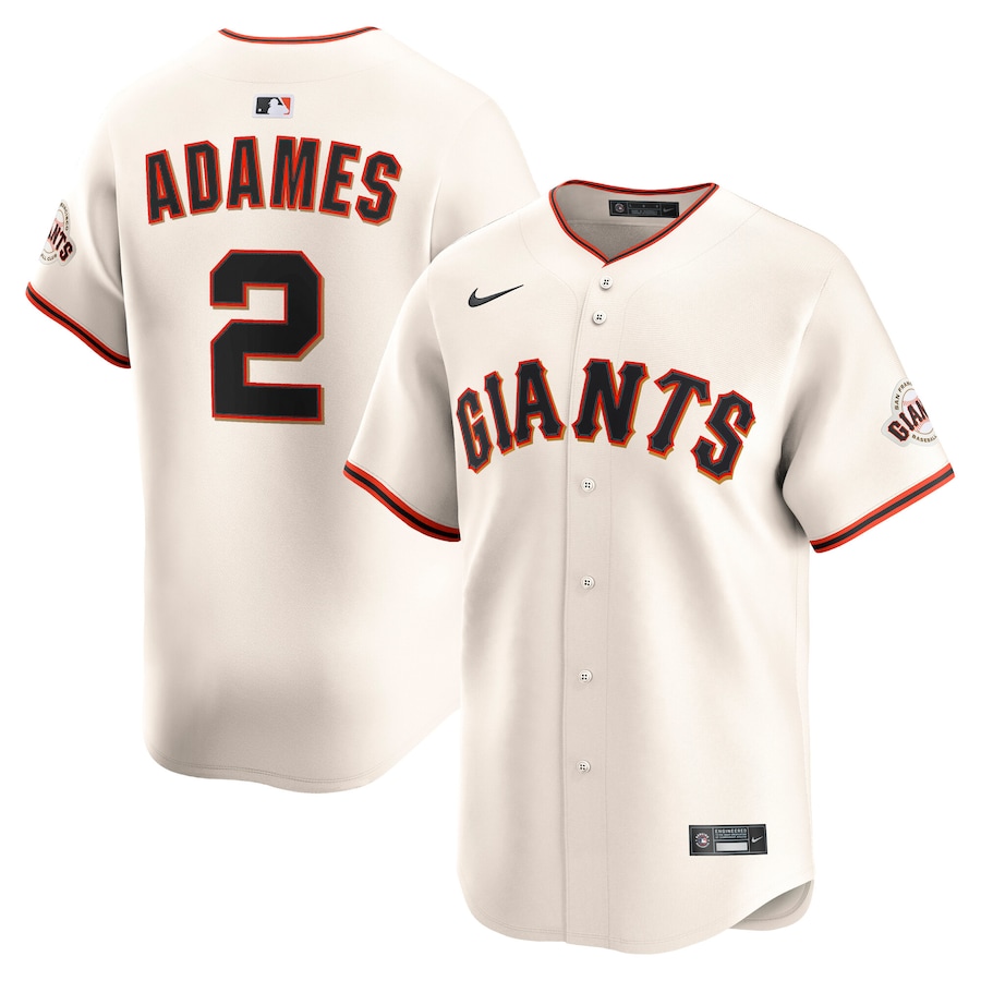 Men's San Francisco Giants Willy Adames Nike Cream Home Limited Player Jersey - Jersey
