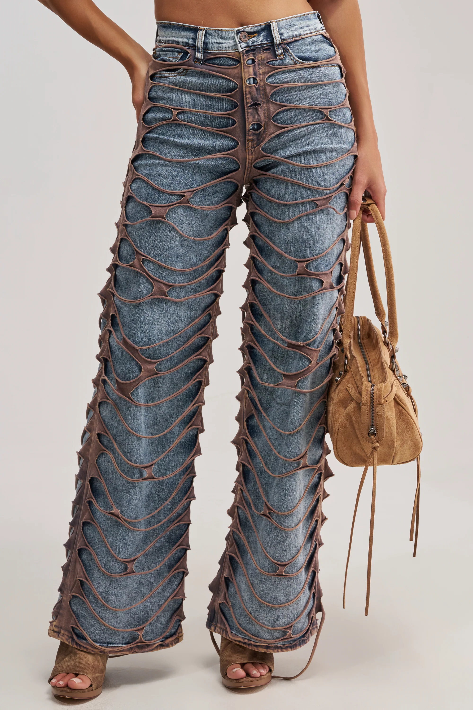 TIED TO YOU DENIM PANT - Akira Wear