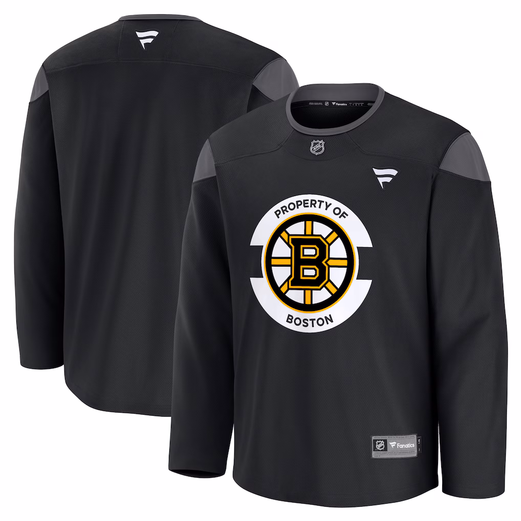 Men's Boston Bruins Fanatics Black Practice Jersey - Jersey