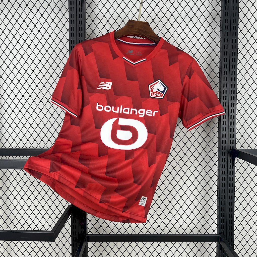 Lille OSC Soccer Jersey Home Custom Shirt 2025-26 - Jersey