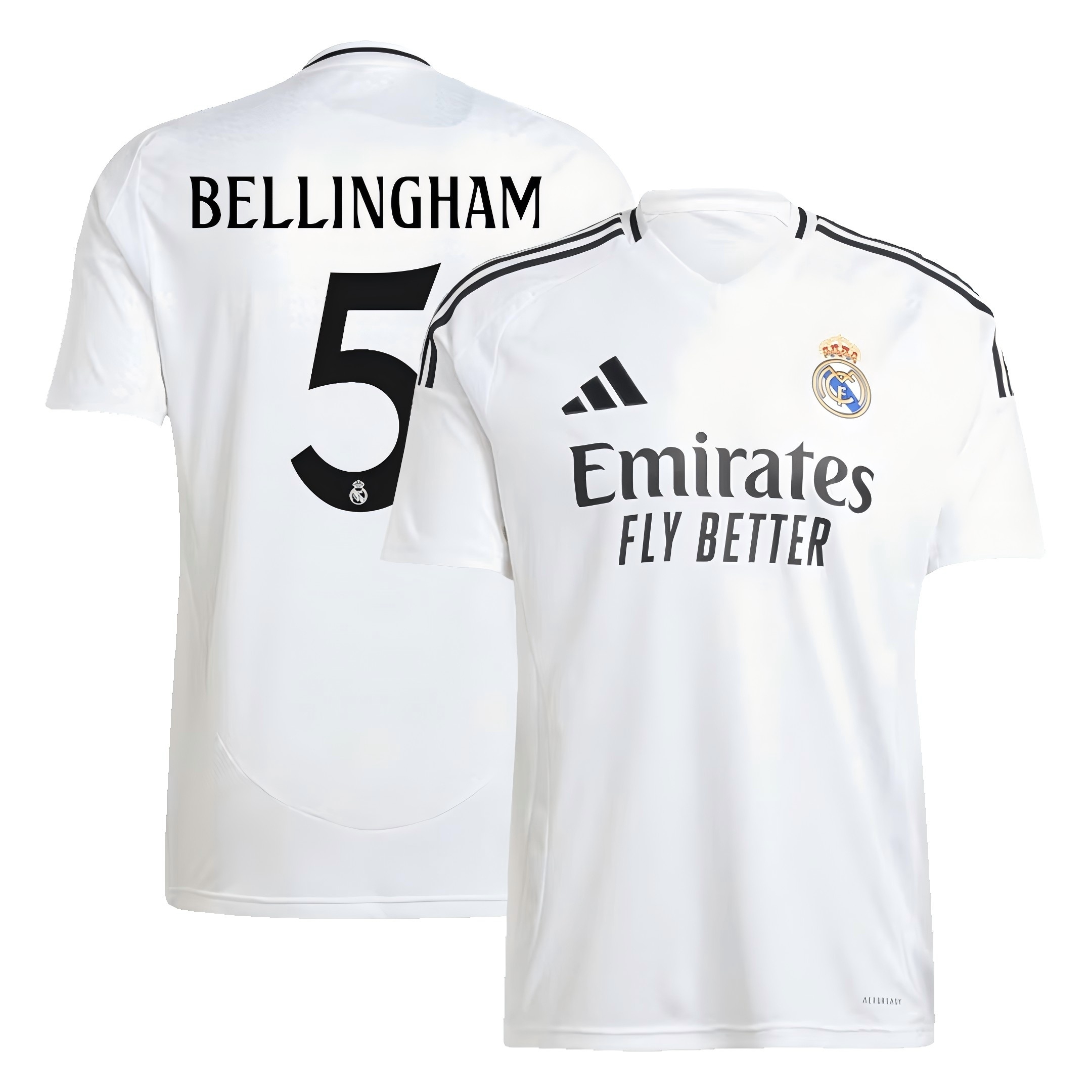 BELLINGHAM #5 Real Madrid Soccer Jersey Home Custom Shirt 2024/25 - Jersey