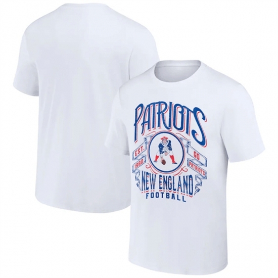 Men's New England Patriots White X Darius Rucker Collection Vintage Football T Shirt - Jersey