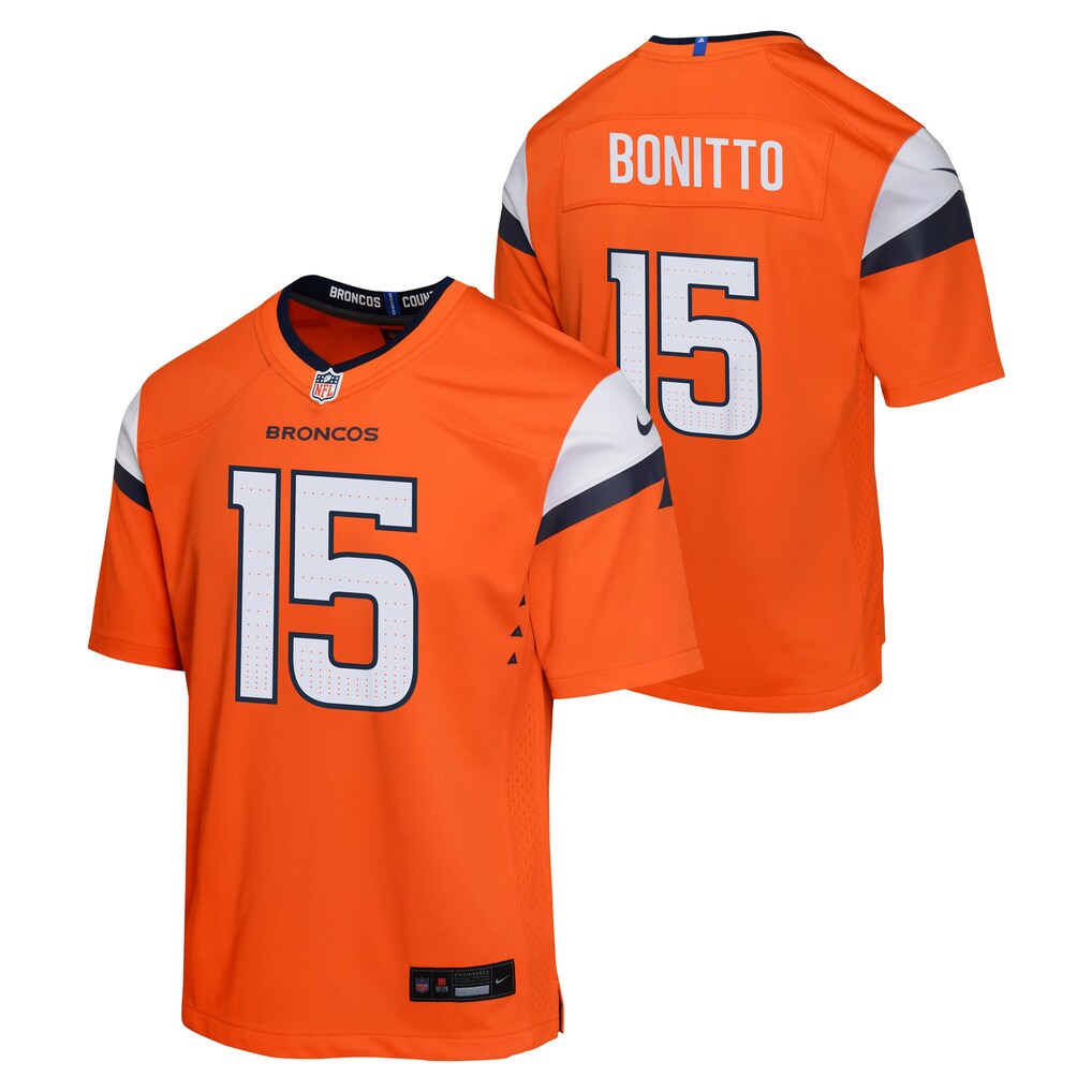 Youth Denver Broncos Nik Bonitto Nike Orange Alternate Game Jersey - Jersey