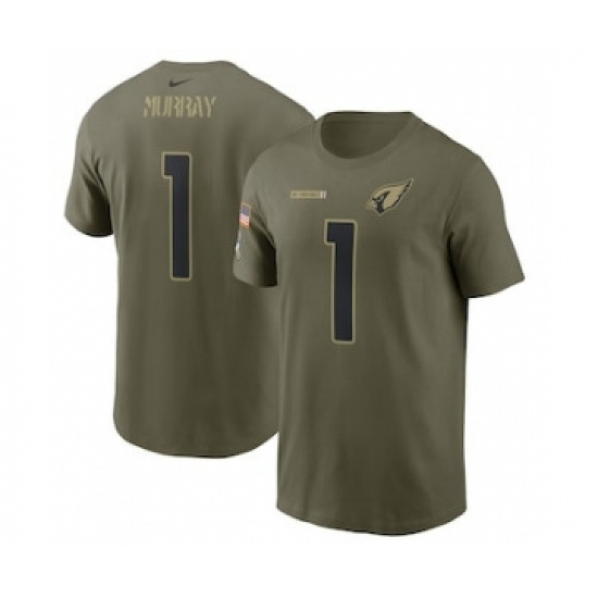 Men's Arizona Cardinals Kyler Murray Football Camo 2021 Salute To Service Name & Number T-Shirt - Jersey