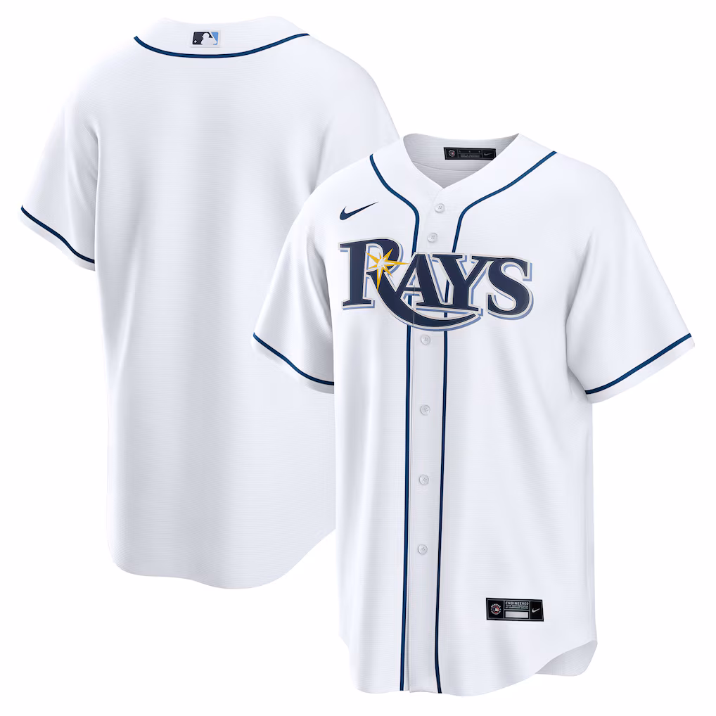 Men's  Tampa Bay Rays  Nike White Home Replica Jersey - Jersey