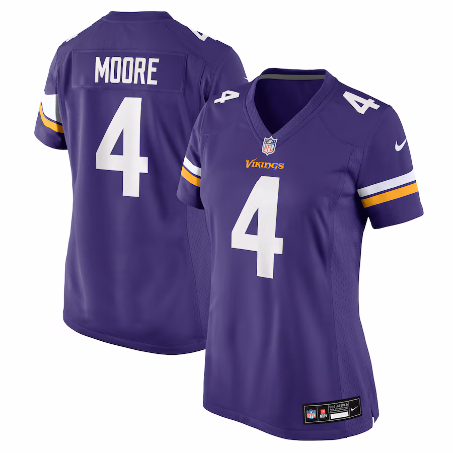 Women's Minnesota Vikings Rondale Moore Nike Purple Team Game Jersey - Jersey