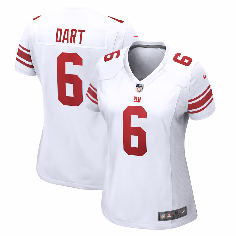 Women's New York Giants Jaxson Dart Nike White Game Jersey - Jersey