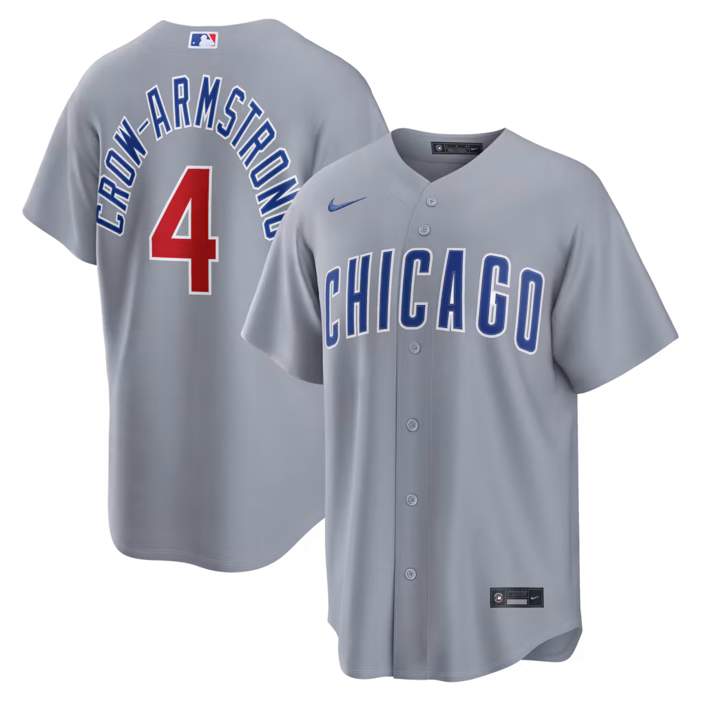 Men's Chicago Cubs Pete Crow-Armstrong Nike Gray Road Replica Jersey - Jersey