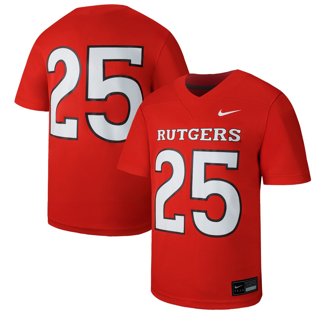 Youth Nike #1 Scarlet Rutgers Scarlet Knights Untouchable Replica Game Jersey - Jersey