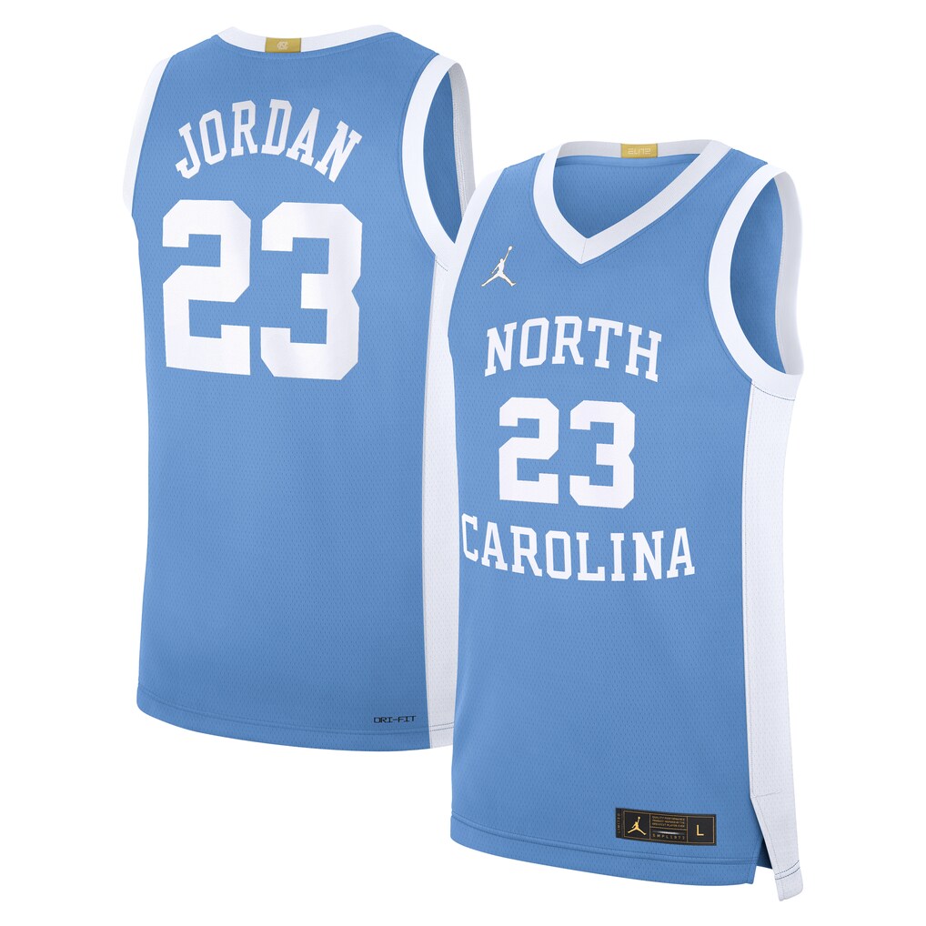 Men's Jordan Brand Michael Jordan Carolina Blue North Carolina Tar Heels Road Replica Basketball Jersey - Jersey